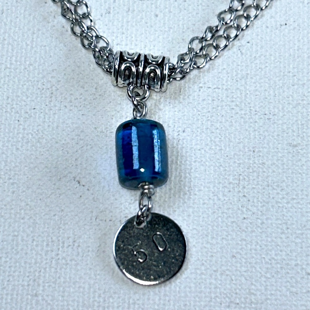 Artisan Handmade 50th Birthday Milestone Necklace Gift Modern Contemporary Boho